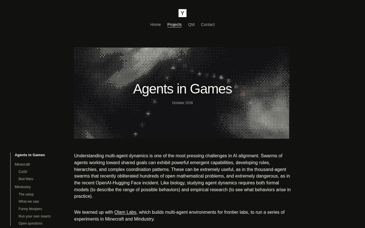 AI Agent Swarms in Action: Swarm Intelligence Experiments in Minecraft and Mindustry