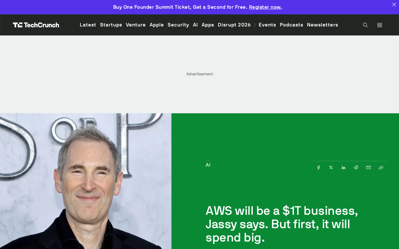 AWS剑指万亿营收,Jassy称先烧钱再称王AI云