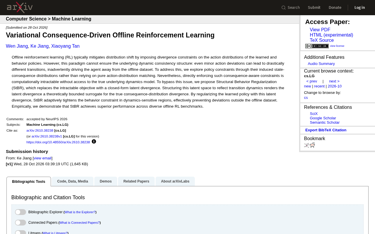 A New Approach to Offline RL: How Variational Consequence-Driven Constraints Solve Dynamic Shift