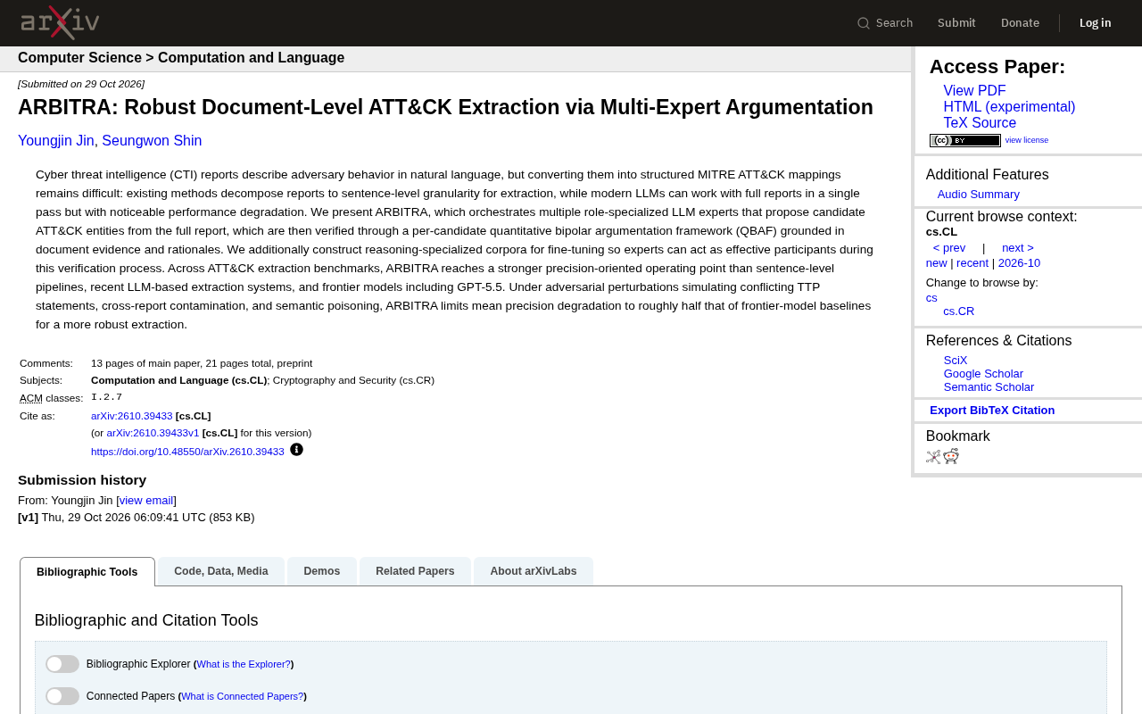 ARBITRA: A Multi-Expert Argumentation Framework for Robust Document-Level ATT&CK Extraction