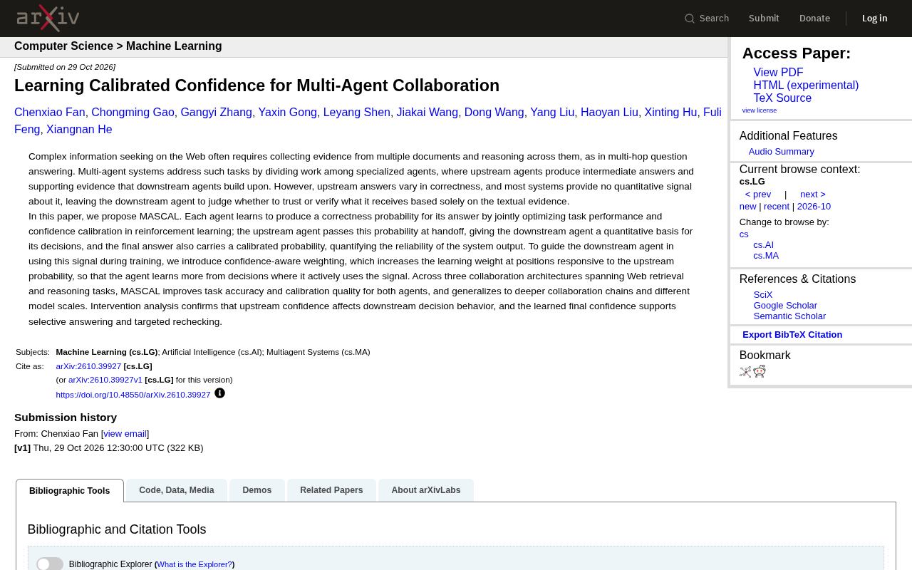 New Breakthrough in Multi-Agent Collaboration: MASCAL Teaches AI to Express Confidence