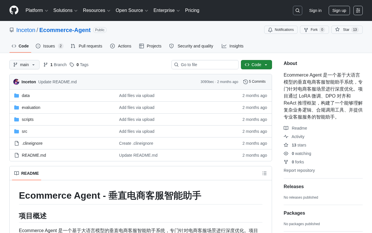 How to Build an E-commerce Customer Service AI Agent? Deconstructing the Ecommerce-Agent Open Source Project with LoRA + DPO + ReAct