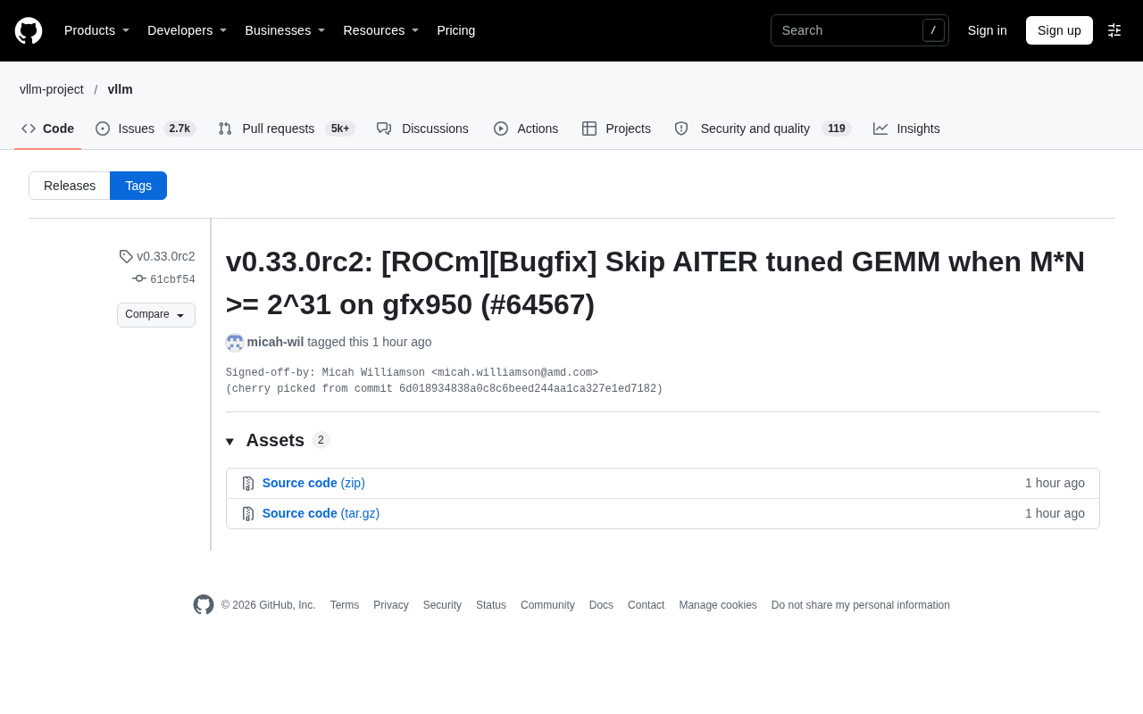 ROCm Fixes AITER-Tuned GEMM Large-Scale Matrix Overflow Issue on gfx950