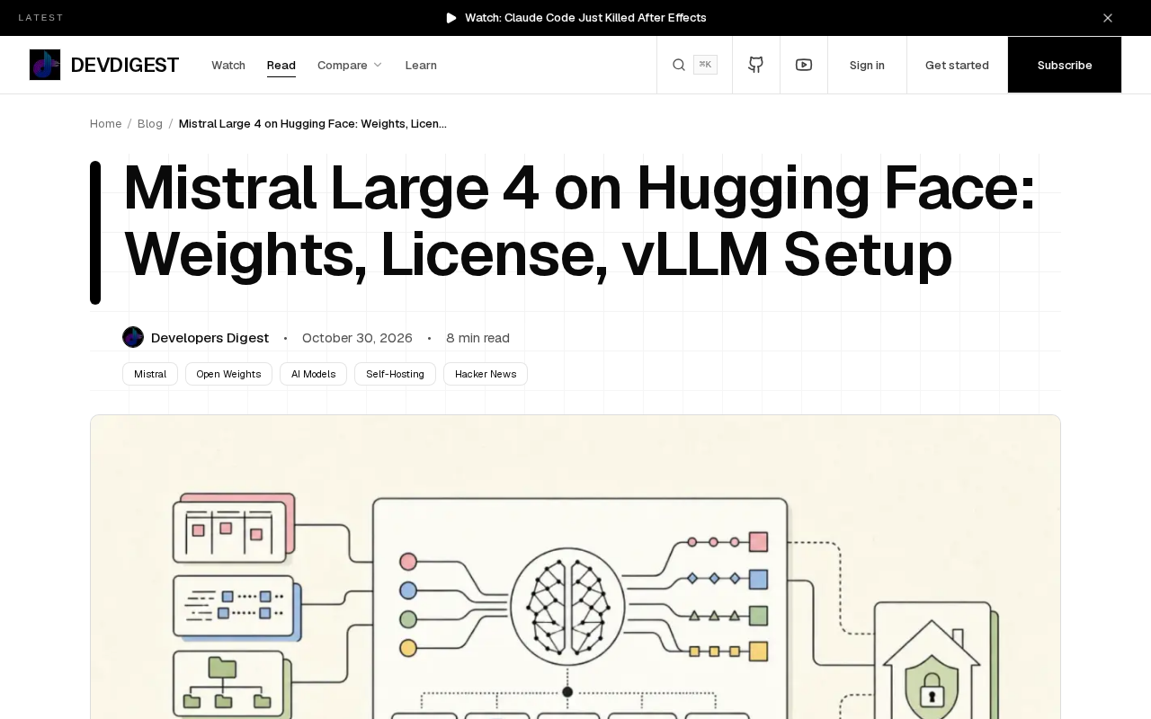 Mistral Large 4权重开源:许可证限制与vLLM部署指南