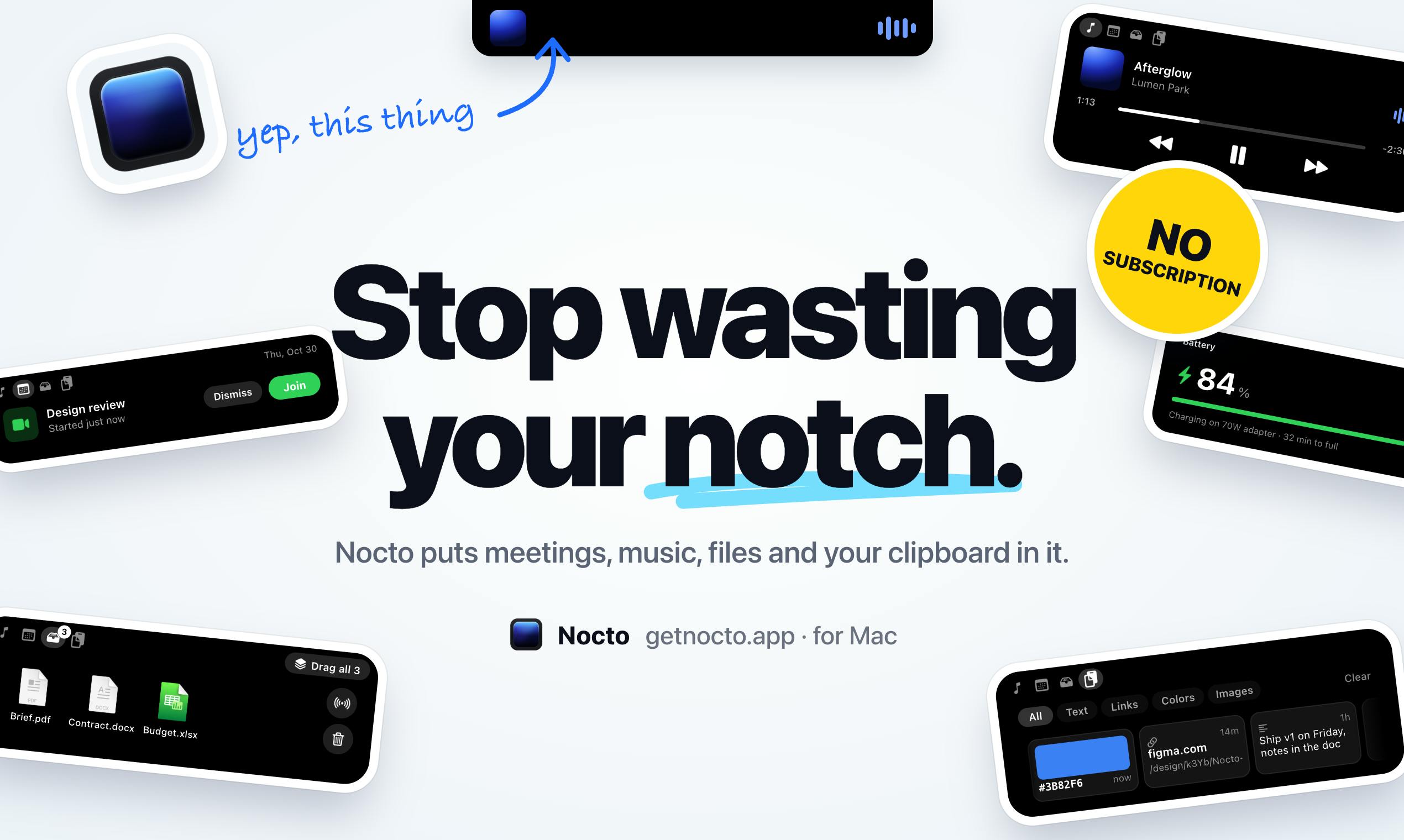 Nocto product screenshot