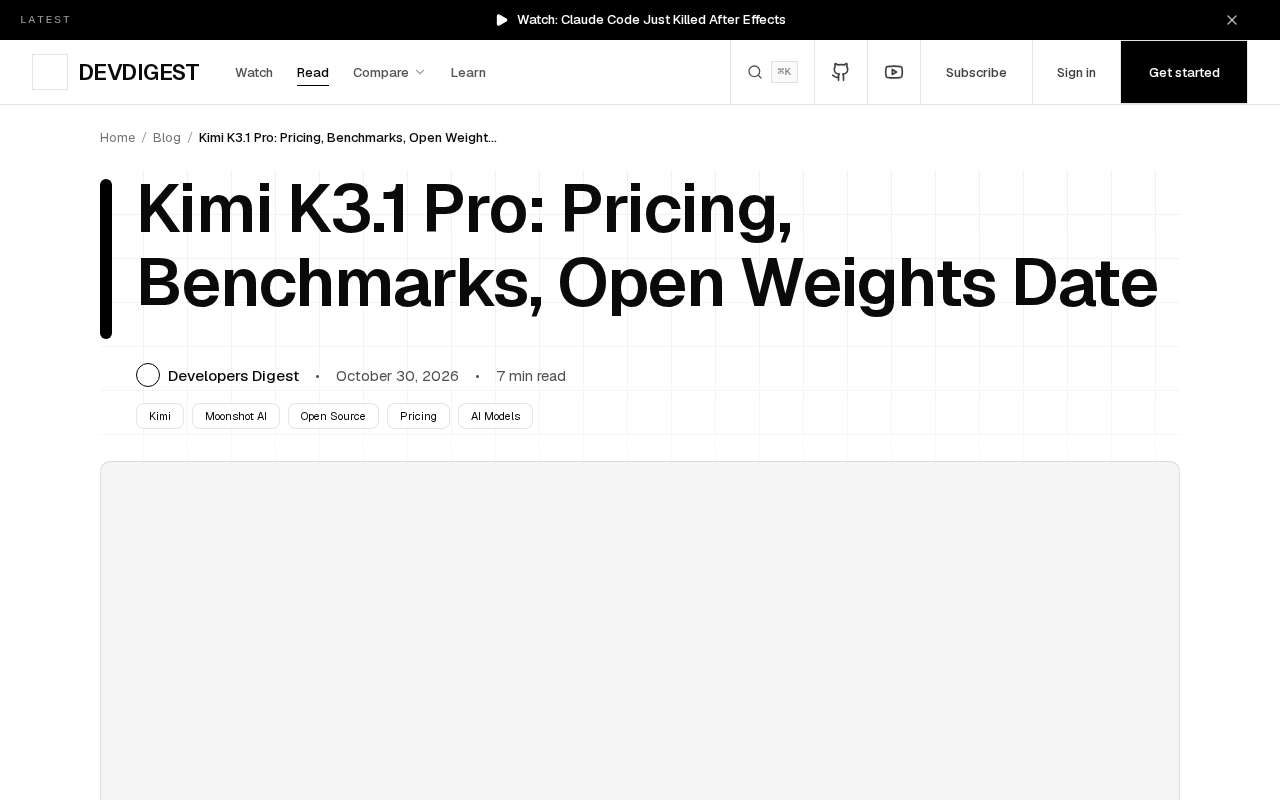 Kimi K3.1 Pro Pricing and Benchmarks: Open-Weight Promises and the True Cost