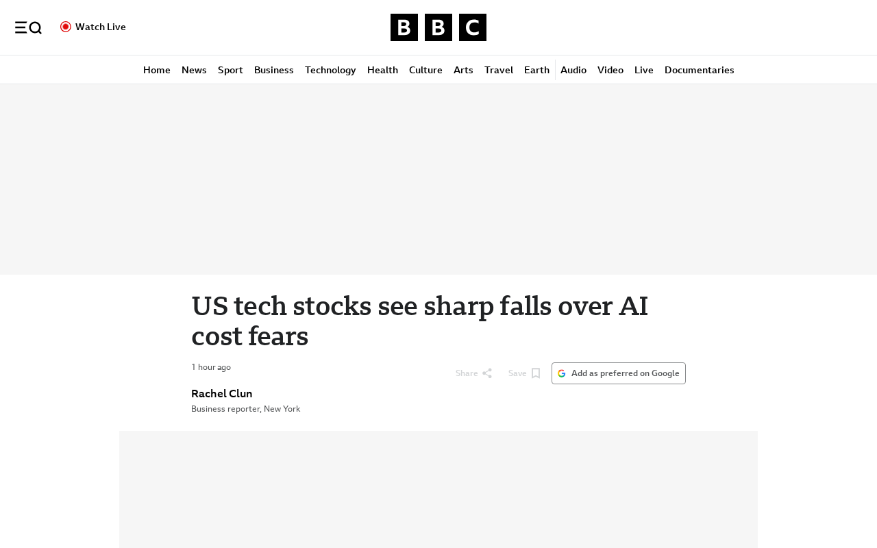 AI Cost Anxiety Triggers Sharp Selloff in US Tech Stocks