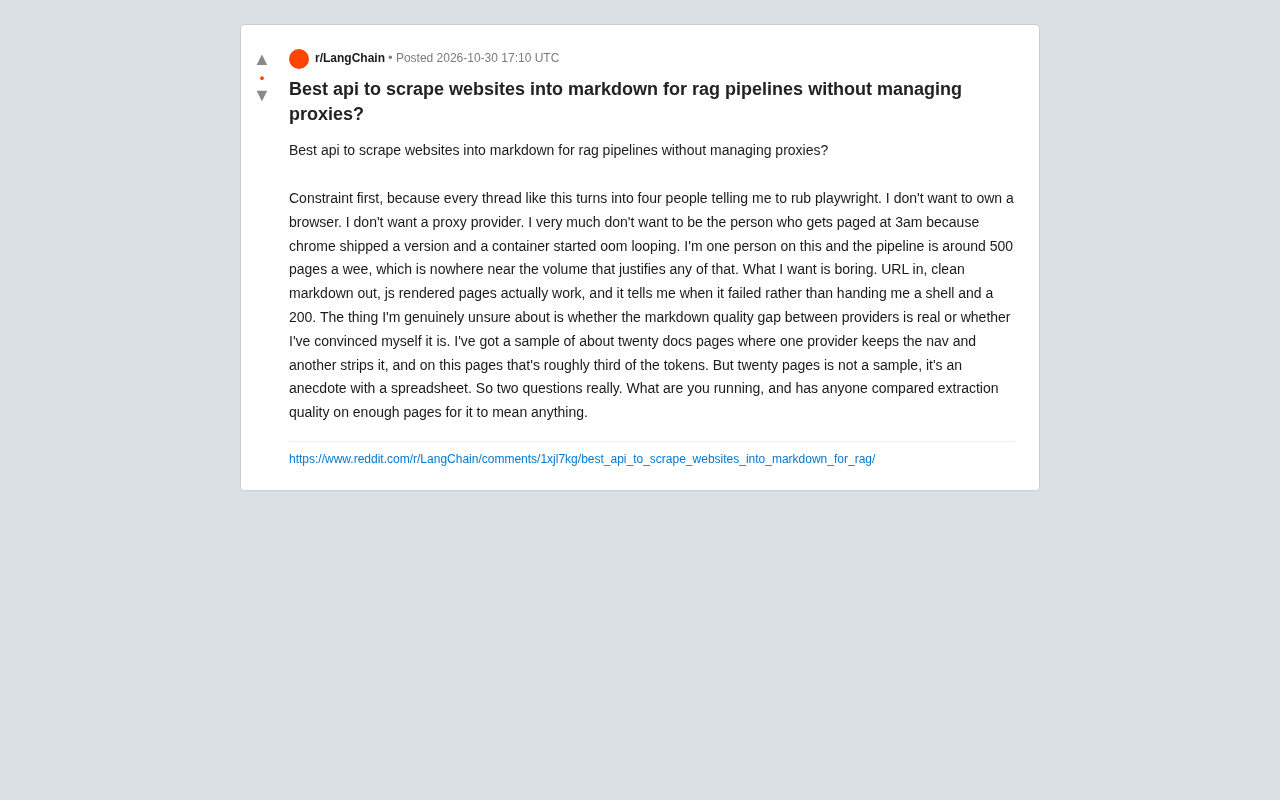 Proxy-Free Web-to-Markdown APIs: Choosing for RAG Pipelines