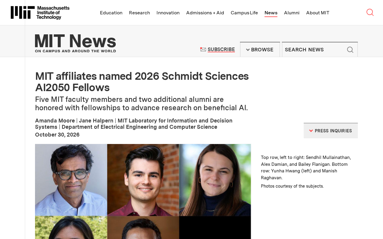 Seven from MIT Named 2026 AI2050 Fellows to Advance Beneficial AI Research