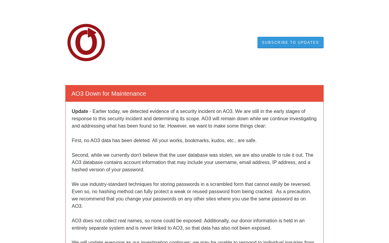 AO3 Maintenance Outage Sparks Discussion: Fan Community Dependence and Resilience