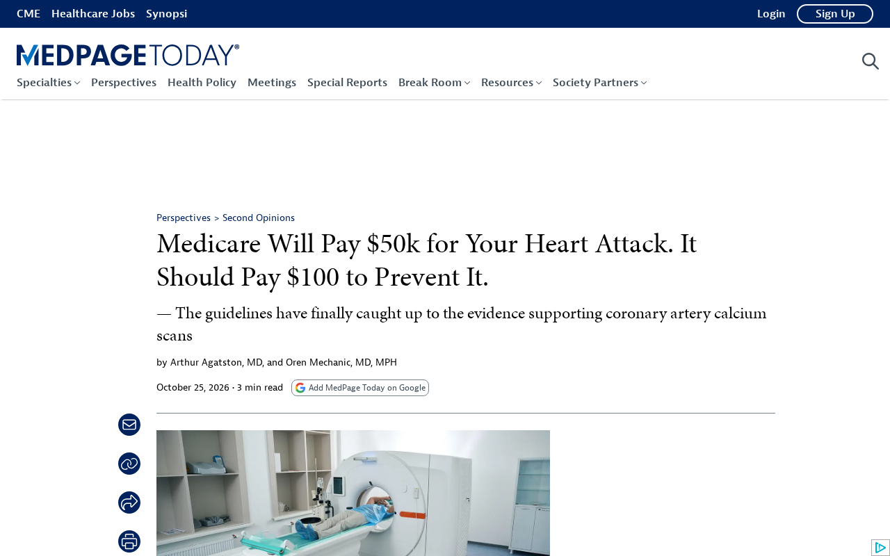 Medicare 花5万治心梗,花100防心梗:医疗体系的错位