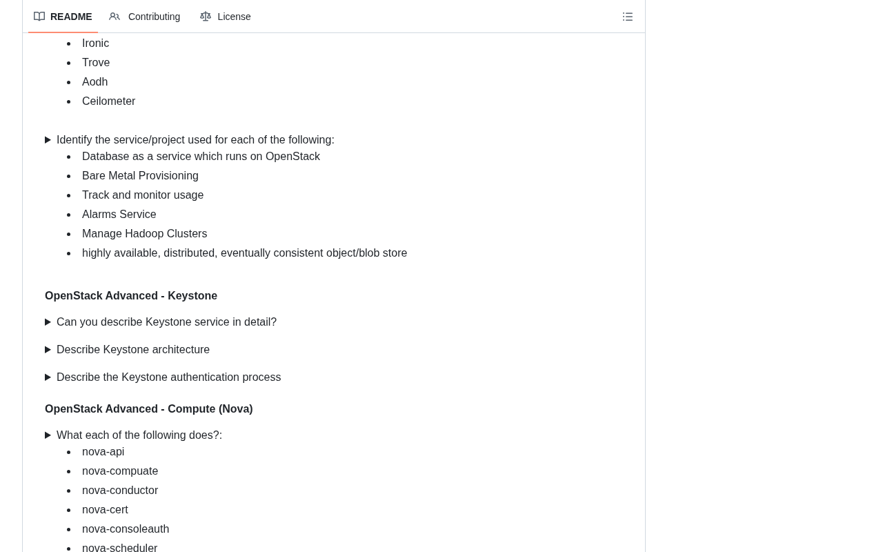 Exercise examples in the project
