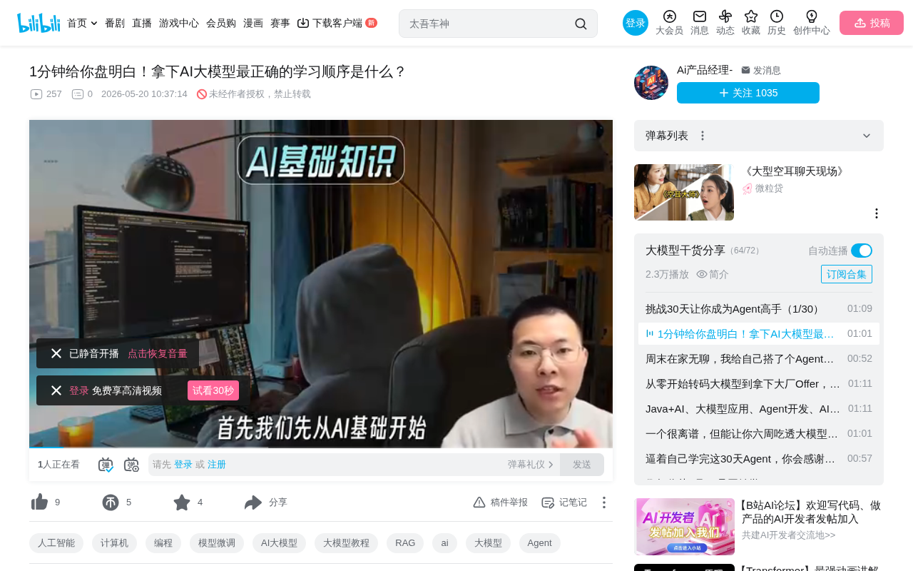AI大模型学习路线:从零到工程师的六个阶段