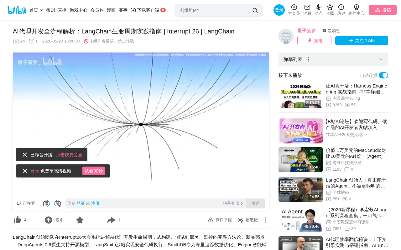LangChain Agent开发全生命周期工具链深度解析