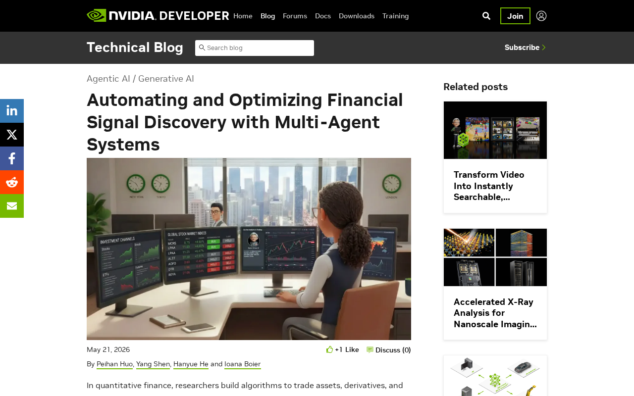 NVIDIA多智能体系统如何自动化金融信号发现