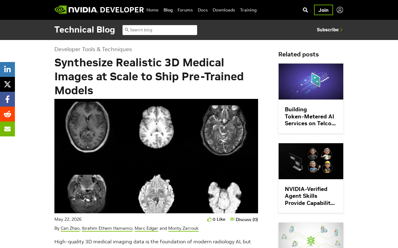 NVIDIA合成3D医学影像:如何用AI生成数据破解训练瓶颈