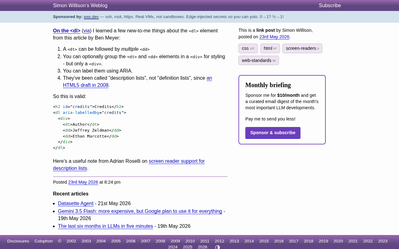 HTML Description List <dl> Element: 4 Things You Didn't Know & Best Practices