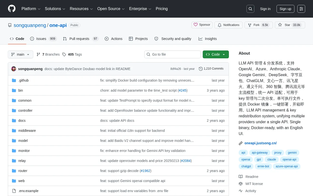 One API: A Complete Guide to the Open-Source Gateway System for Unified Management of 30+ LLMs