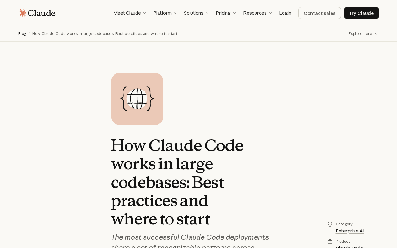 Claude Code Practical Guide for Large Codebases: Toolchain Configuration and Scaled Deployment