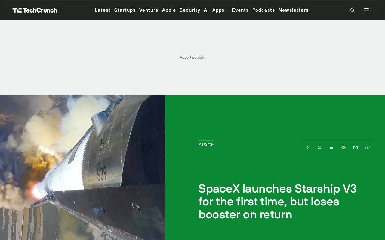 SpaceX Starship V3 First Flight: What the Successful Upgrades but Failed Booster Recovery Mean