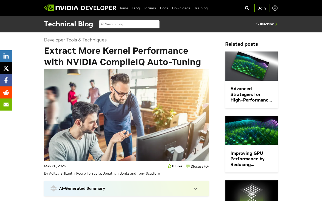 NVIDIA CompileIQ: Auto-Tuning Compiler Options to Squeeze Every Drop of GPU Kernel Performance