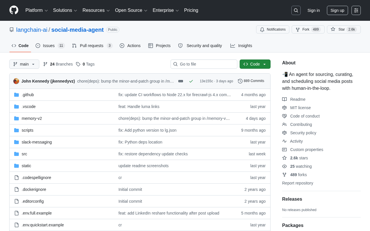Deep Dive into LangChain's Social Media Agent Open-Source Project: Architecture, Features, and Practical Value