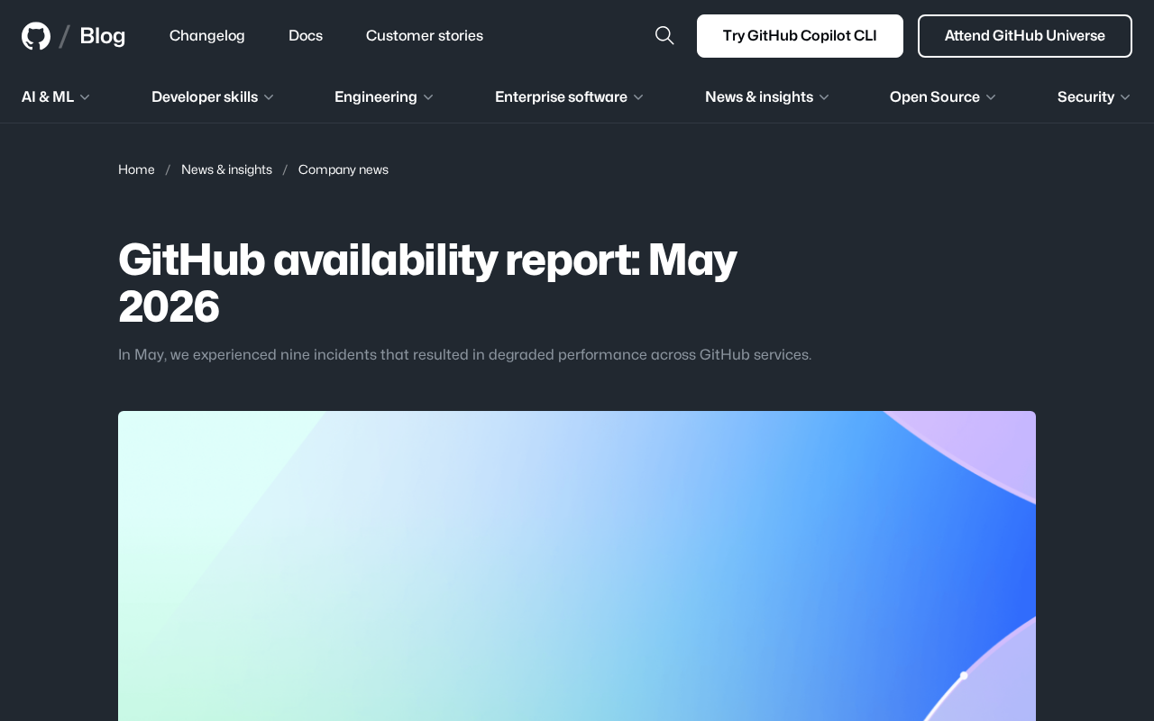 GitHub 2026年5月可用性报告:九次服务降级事件全面解析