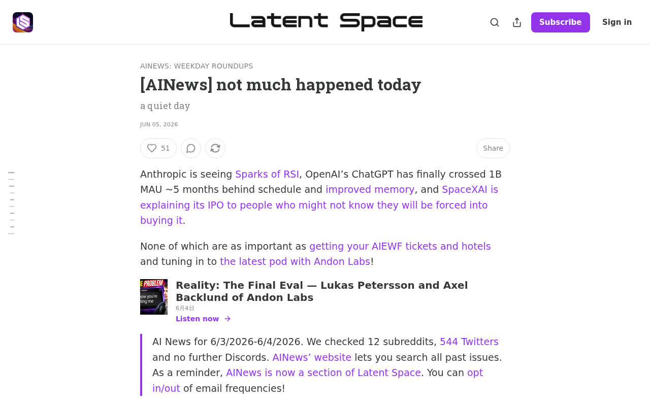A Rare Quiet Day in AI: Recursive Self-Improvement Stirs Beneath the Surface