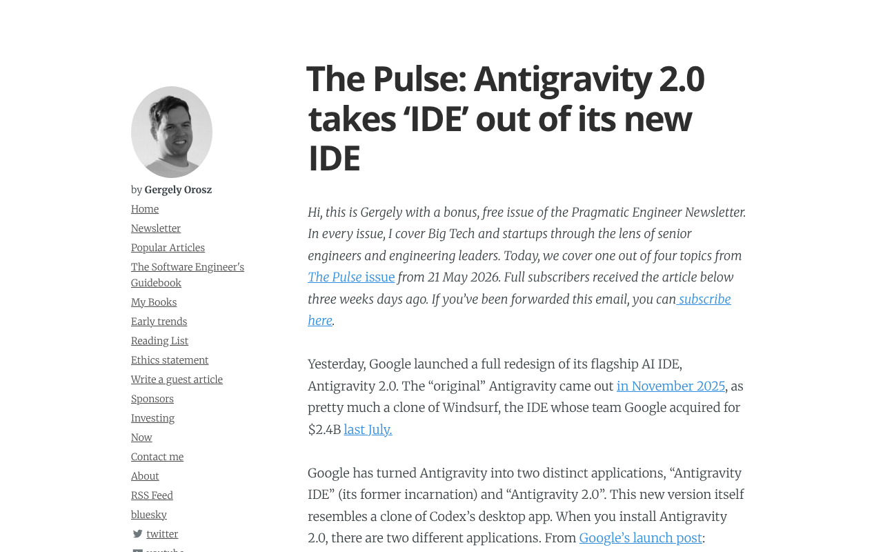 Antigravity 2.0新版IDE翻车:Bug频出、体验倒退引发用户众怒