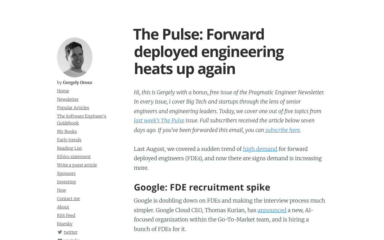 Forward Deployed Engineer (FDE): Breaking Down the Hot New Role AI Giants Are Fighting Over
