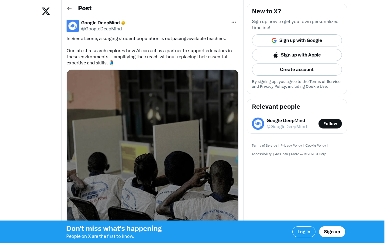 AI Alleviating Sierra Leone's Teacher Shortage: Technology Empowering Rather Than Replacing Educators